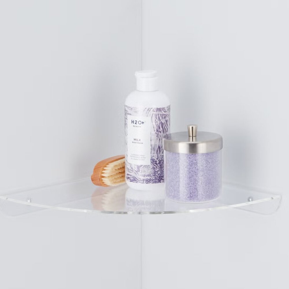 The Container Store Acrylic Corner Shelf - Set of 5 Retail $70